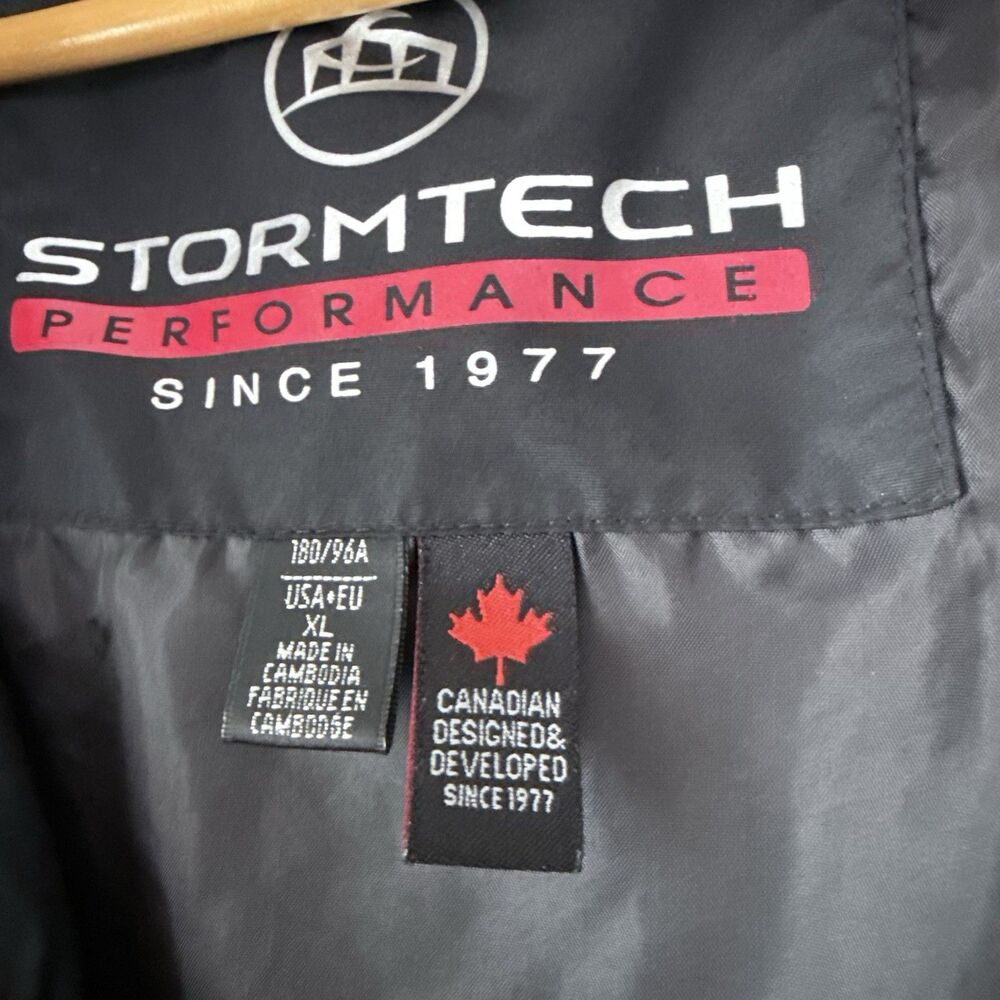 Mercy Stormtech Employee Jacket Mens XL Black Hooded Pockets Winter - Picture 15 of 15